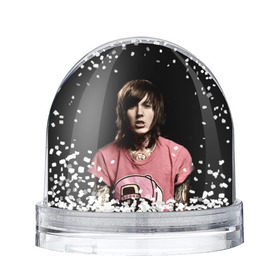 Снежный шар с принтом Oliver Sykes в Ухте, Пластик | Изображение внутри шара печатается на глянцевой фотобумаге с двух сторон | bring me the horizon | oliver sykes | sempiternal | that’s the spirit | throne | оливер сайкс