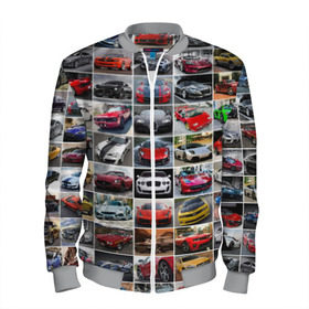 Мужской бомбер 3D с принтом Крутые тачки в Ухте, 100% полиэстер | застегивается на молнию, по бокам два кармана без застежек, по низу бомбера и на воротнике - эластичная резинка | дорогие машины | крутые тачки | лучшие авто | спортивные автомобили | спорткары