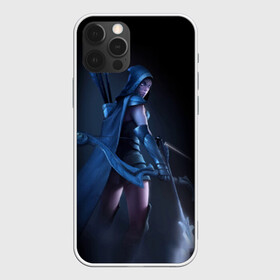 Чехол для iPhone 12 Pro с принтом DROW RANGER в Ухте, силикон | область печати: задняя сторона чехла, без боковых панелей | dota | dota 2 | drow | mid | ranger | warcraft | варкрафт | дота | дотан | дроу | клешни | лук | мид | раки | рейнджер | стрелы | тракса