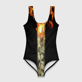 Купальник-боди 3D Dragon Lore: в Ухте, 82% полиэстер, 18% эластан | Круглая горловина, круглый вырез на спине | awp | cs go | dragon | lore | винтовка | дракон | контр | кс го | ксго | скин | страйк