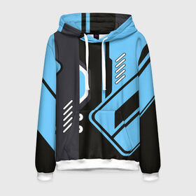 Мужская толстовка 3D с принтом Vulcan в Ухте, 100% полиэстер | двухслойный капюшон со шнурком для регулировки, мягкие манжеты на рукавах и по низу толстовки, спереди карман-кенгуру с мягким внутренним слоем. | Тематика изображения на принте: cs go | ак 47 | винтовка | вулкан | контр | кс го | ксго | скин | страйк