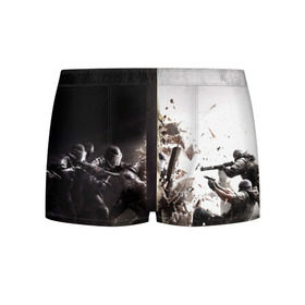 Мужские трусы 3D SWAT: в Ухте, 50% хлопок, 50% полиэстер | классическая посадка, на поясе мягкая тканевая резинка | counter strike | cs | cs go | swat | омон | спецназ