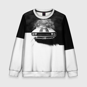 Детский свитшот 3D с принтом Driver в Ухте, 100% полиэстер | свободная посадка, прямой крой, мягкая тканевая резинка на рукавах и понизу свитшота | Тематика изображения на принте: driver | san francisco | авто | гонки | игра | машина