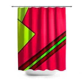 Штора 3D для ванной с принтом Полосы в Ухте, 100% полиэстер | плотность материала — 100 г/м2. Стандартный размер — 146 см х 180 см. По верхнему краю — пластиковые люверсы для креплений. В комплекте 10 пластиковых колец | 