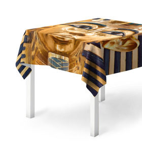 Скатерть 3D с принтом Фараон в Ухте, 100% полиэстер (ткань не мнется и не растягивается) | Размер: 150*150 см | египет | фараон