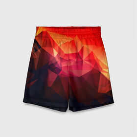 Детские спортивные шорты 3D Абстракция: в Ухте,  100% полиэстер
 | пояс оформлен широкой мягкой резинкой, ткань тянется
 | абстракт | абстракции | волны | прикольные | ромб | текстуры