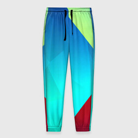 Мужские брюки 3D Freedom: в Ухте, 100% полиэстер | манжеты по низу, эластичный пояс регулируется шнурком, по бокам два кармана без застежек, внутренняя часть кармана из мелкой сетки | абстракт | абстракции | волны | прикольные | ромб | текстуры