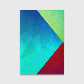 Обложка для паспорта матовая кожа Freedom: в Ухте, натуральная матовая кожа | размер 19,3 х 13,7 см; прозрачные пластиковые крепления | абстракт | абстракции | волны | прикольные | ромб | текстуры