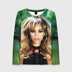 Женский лонгслив 3D с принтом Бейонсе в Ухте, 100% полиэстер | длинные рукава, круглый вырез горловины, полуприлегающий силуэт | бейонсе