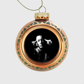 Стеклянный ёлочный шар Эминем: в Ухте, Стекло | Диаметр: 80 мм | marshall bruce mathers | маршалл брюс мэтерс | рэпер