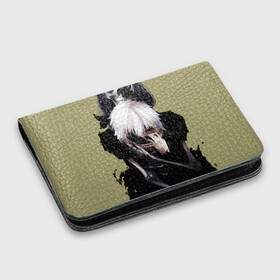 Картхолдер с принтом с принтом Tokyo Ghoul в Ухте, натуральная матовая кожа | размер 7,3 х 10 см; кардхолдер имеет 4 кармана для карт; | Тематика изображения на принте: ghoul | kaneki | tokyo