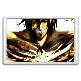 Магнит 45*70 с принтом Attack on Titan в Ухте, Пластик | Размер: 78*52 мм; Размер печати: 70*45 | Тематика изображения на принте: 