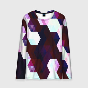 Мужской лонгслив 3D Абстракция: в Ухте, 100% полиэстер | длинные рукава, круглый вырез горловины, полуприлегающий силуэт | абстракт | абстракции | волны | прикольные | ромб | текстуры