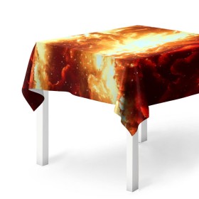 Скатерть 3D Nebula: в Ухте, 100% полиэстер (ткань не мнется и не растягивается) | Размер: 150*150 см | вселенная | галатика | звезды