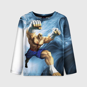 Детский лонгслив 3D с принтом Muay thai 3 в Ухте, 100% полиэстер | длинные рукава, круглый вырез горловины, полуприлегающий силуэт
 | muay thai