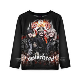 Детский лонгслив 3D с принтом Motorhead в Ухте, 100% полиэстер | длинные рукава, круглый вырез горловины, полуприлегающий силуэт
 | motorhead
