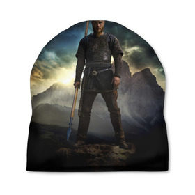 Шапка 3D с принтом Рагнар в Ухте, 100% полиэстер | универсальный размер, печать по всей поверхности изделия | vikings | викинги