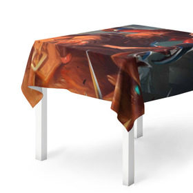 Скатерть 3D с принтом Disruptor в Ухте, 100% полиэстер (ткань не мнется и не растягивается) | Размер: 150*150 см | Тематика изображения на принте: disruptor | dota | dota 2 | дота | дотан | раки