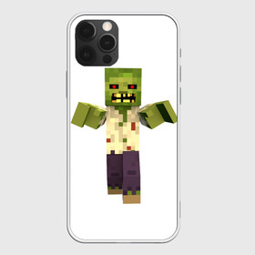 Чехол для iPhone 12 Pro с принтом Зомби в Ухте, силикон | область печати: задняя сторона чехла, без боковых панелей | майнкрафт