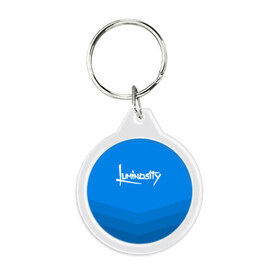 Брелок круглый с принтом Luminosity в Ухте, пластик и полированная сталь | круглая форма, металлическое крепление в виде кольца | Тематика изображения на принте: csgo | esports | gaming | lg | luminosity | ксго