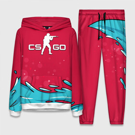 Женский костюм 3D (с толстовкой) с принтом Water Elemental cs go в Ухте,  |  | counter strike global offensive | water elemental