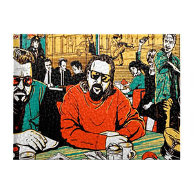 Обложка для студенческого билета с принтом Большой Лебовски в Ухте, натуральная кожа | Размер: 11*8 см; Печать на всей внешней стороне | hipster | lebowski | swag | большой лебовски | лебовски | свег | свэг | хипстер | хисптеры