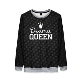 Женский свитшот 3D Drama queen: в Ухте, 100% полиэстер с мягким внутренним слоем | круглый вырез горловины, мягкая резинка на манжетах и поясе, свободная посадка по фигуре | drama | drama queen | hipster | queen | swag | свег | свэг | хипстер | хисптеры