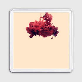 Магнит 55*55 Чернила в воде: в Ухте, Пластик | Размер: 65*65 мм; Размер печати: 55*55 мм | вода | дым | кровь