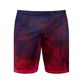 Мужские шорты 3D спортивные Красная краска: в Ухте,  |  | гранж | краска | новые | прикольные | текстуры | цветные