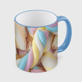Кружка 3D с принтом Зефир в Ухте, керамика | ёмкость 330 мл | candy | еда | зефир | конфеты | мармелад | сладкое
