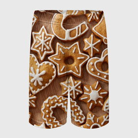Детские спортивные шорты 3D с принтом печенье в Ухте,  100% полиэстер
 | пояс оформлен широкой мягкой резинкой, ткань тянется
 | christmas | cookies | decoration | merry | xmas | выпечка | глазурь | новый год | рождество | сладко