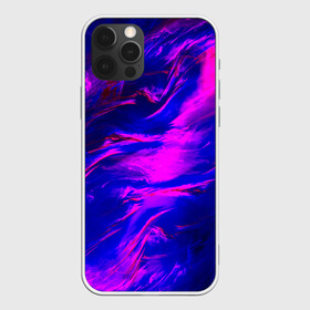 Чехол для iPhone 12 Pro Глянцевые краски: в Ухте, силикон | область печати: задняя сторона чехла, без боковых панелей | red | абстракция | глянец | краска | красный | текстуры