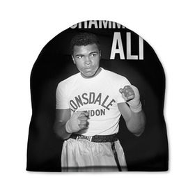 Шапка 3D с принтом Muhammad Ali в Ухте, 100% полиэстер | универсальный размер, печать по всей поверхности изделия | ali | boxing | muhammad ali |   |  muhammad |  бокс | али | боксер | мухамад. мухаммад | мухаммед | мухаммед али
