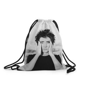 Рюкзак-мешок 3D с принтом Zemfira в Ухте, 100% полиэстер | плотность ткани — 200 г/м2, размер — 35 х 45 см; лямки — толстые шнурки, застежка на шнуровке, без карманов и подкладки | zemfira | земфира | рок | русский рок