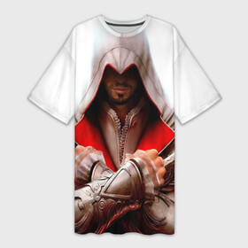 Платье-футболка 3D с принтом Ассасин в Ухте,  |  | игра