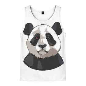 Мужская майка 3D с принтом Panda в Ухте, 100% полиэстер | круглая горловина, приталенный силуэт, длина до линии бедра. Пройма и горловина окантованы тонкой бейкой | милый | панда