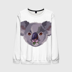 Мужской свитшот 3D с принтом Koala в Ухте, 100% полиэстер с мягким внутренним слоем | круглый вырез горловины, мягкая резинка на манжетах и поясе, свободная посадка по фигуре | Тематика изображения на принте: животные | забавный | коала | милый