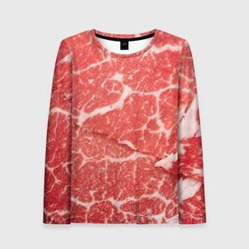 Женский лонгслив 3D Кусок мяса: в Ухте, 100% полиэстер | длинные рукава, круглый вырез горловины, полуприлегающий силуэт | баранина | бекон | белок | говядина | еда | жилы | кровь | кусок | мощь | мышцы | мясо | нарезка | отбивная | пища | протеин | свинина | сила | телятина | туша | филе | хрящи