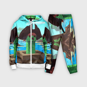 Детский костюм 3D с принтом Creeper в Ухте,  |  | game | minecraft | игры | маинкрафт | майн | майнкравт | майнкрафт