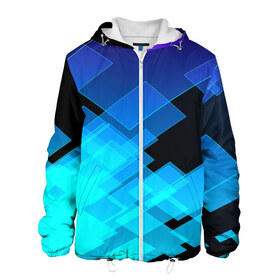 Мужская куртка 3D с принтом Tex nano в Ухте, ткань верха — 100% полиэстер, подклад — флис | прямой крой, подол и капюшон оформлены резинкой с фиксаторами, два кармана без застежек по бокам, один большой потайной карман на груди. Карман на груди застегивается на липучку | крутой. прин.т3d