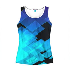 Женская майка 3D с принтом Tex nano в Ухте, 100% полиэстер | круглая горловина, прямой силуэт, длина до линии бедра | крутой. прин.т3d