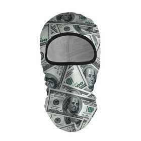 Балаклава 3D с принтом Банкноты в Ухте, 100% полиэстер, ткань с особыми свойствами — Activecool | плотность 150–180 г/м2; хорошо тянется, но при этом сохраняет форму. Закрывает шею, вокруг отверстия для глаз кайма. Единый размер | dollars | swag | бабло | банкноты | деньги | доллары | кеш | сваг | свег | свэг