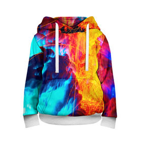 Детская толстовка 3D Вулканический: в Ухте, 100% полиэстер | двухслойный капюшон со шнурком для регулировки, мягкие манжеты на рукавах и по низу толстовки, спереди карман-кенгуру с мягким внутренним слоем | красный