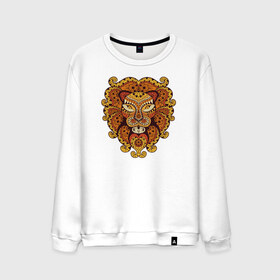 Мужской свитшот хлопок с принтом Лев в Ухте, 100% хлопок |  | Тематика изображения на принте: абстракт | голова животного | голова льва | животные | лев