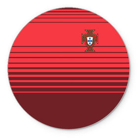 Коврик круглый Сборная Португалии по футболу: в Ухте, резина и полиэстер | круглая форма, изображение наносится на всю лицевую часть | 2016 | euro | евро | европы | мира | португалия | чемпионат