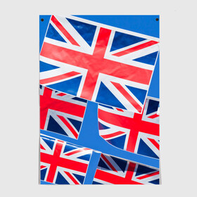 Постер Британские флаги: в Ухте, 100% бумага
 | бумага, плотность 150 мг. Матовая, но за счет высокого коэффициента гладкости имеет небольшой блеск и дает на свету блики, но в отличии от глянцевой бумаги не покрыта лаком | англия | британия | великобритания