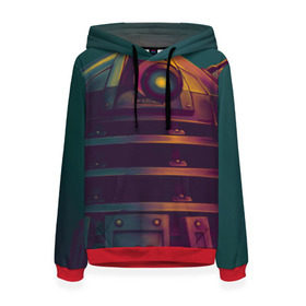 Женская толстовка 3D с принтом Далек в Ухте, 100% полиэстер  | двухслойный капюшон со шнурком для регулировки, мягкие манжеты на рукавах и по низу толстовки, спереди карман-кенгуру с мягким внутренним слоем. | daleks | doctor who | tardis | далеки | доктор кто | тардис