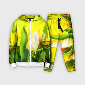 Детский костюм 3D с принтом Тюльпаны в Ухте,  |  | букет | поле | природа | тюльпаны | цветы