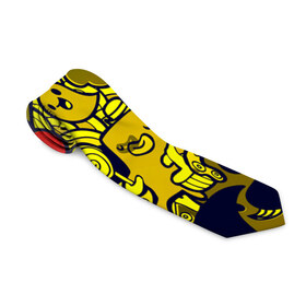 Галстук 3D Стикер бомбинг: в Ухте, 100% полиэстер | Длина 148 см; Плотность 150-180 г/м2 | bombing | sticker