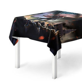 Скатерть 3D Homefront: The Revolution: в Ухте, 100% полиэстер (ткань не мнется и не растягивается) | Размер: 150*150 см | america | homefront | revolution | usa | америка | революция | сша | хоумфронт